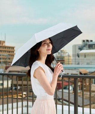 MOONBAT 【遮光100％/晴雨兼用】kowaza コワザ ライトウェイトカーボン プレーン 折りたたみ傘 簡単に畳める傘 コンパクト 50cm ホワイト