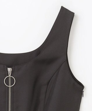 GRACE CONTINENTAL ツイルタックワンピース ブラック