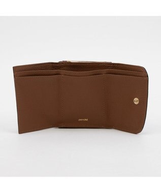 UNBILLION ペルケ perche / アクリル玉三つ折りミニサイフ ブラウンドット