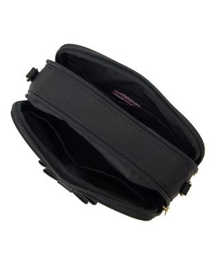 Maison de FLEUR EC限定撥水加工2ルームミニショルダーバッグ Black