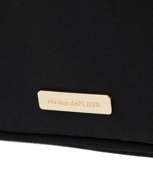 Maison de FLEUR EC限定撥水加工2ルームミニショルダーバッグ Black