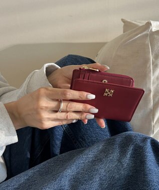 russet ミニモノグラムプレートハーフウォレット(SO-421)