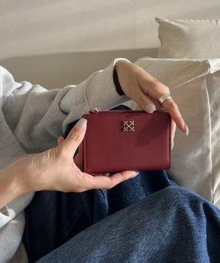 russet ミニモノグラムプレートハーフウォレット(SO-421) Bordeaux