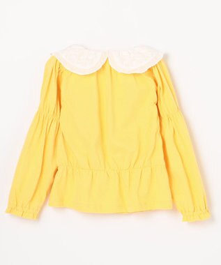 組曲 KIDS 【110-140cm】ビッグカラー ブラウス イエロー系