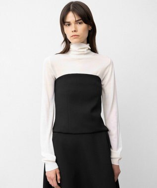 NAVE 【Nave】リュクスウール タートルネック ニット ホワイト系