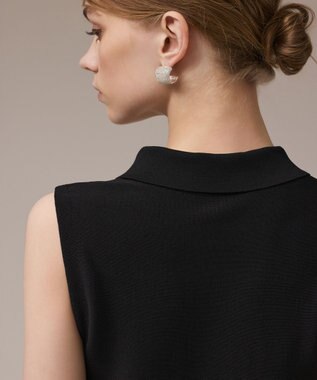 GRACE CONTINENTAL ビジューニットベスト ブラック