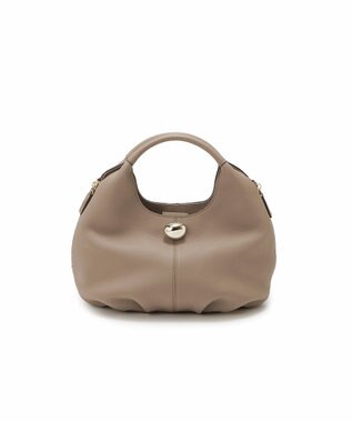 TOPKAPI 【TREASURE TOPKAPI】シュリンクレザー メタルパーツ 2WAY ショルダー バッグ グレージュ