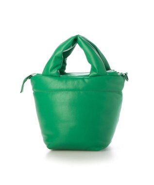 UNBILLION カシュカシュ cachecache / ポーチ付きパファーミニトートバッグ グリーン