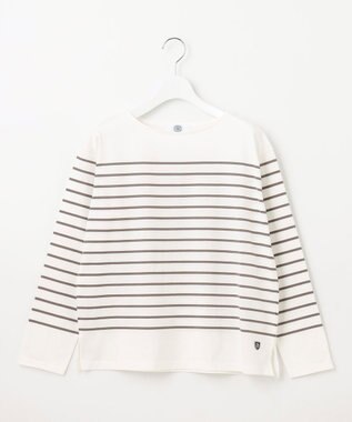 J.PRESS LADIES 【洗える】バスクボーダー カットソー モカ系1