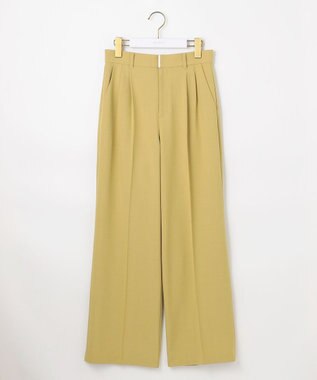 ANY SIS ウーステッドエステル ワイドパンツ シトラスイエロー