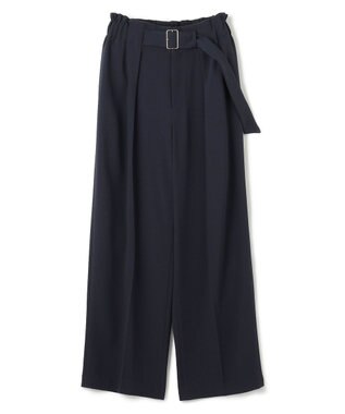 BEIGE， 【洗える】CINDY / ワイドタックパンツ Navy