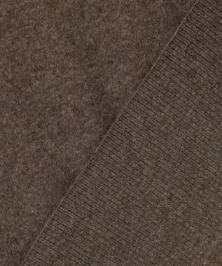 23区 CARIAGGIウールカシミヤ ハイネック ニット ダークブラウン系