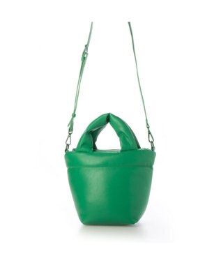 UNBILLION カシュカシュ cachecache / ポーチ付きパファーミニトートバッグ グリーン