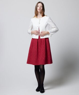 TOCCA 【消臭＆洗える】PRESENT BOW ジャケット アイボリー系