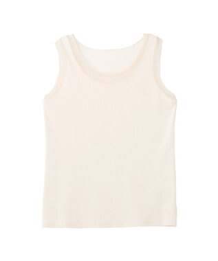 YECCA VECCA チュールMIXリブインナー Ivory