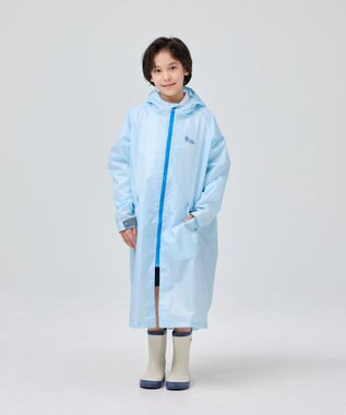 BEAMS SCHOOL レインコート ランドセル対応／収納袋付き ライトブルー