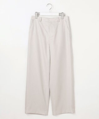 J.PRESS LADIES L OXIJEWEL ストレッチ ストレート パンツ ライトグレー系