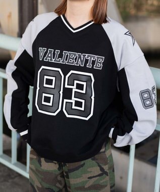 WEGO ナンバリングビッグスウェット ブラック