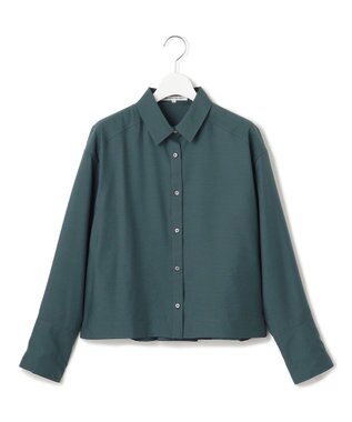 23区 【Oggi5月号掲載/接触冷感/速乾性】シアータンブラー シャツ ダークグリーン系