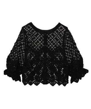 Green Parks ・ＳＵＧＡＲ　ＳＰＯＯＮ　２ｗａｙクロシェカーディガン Gray Beige