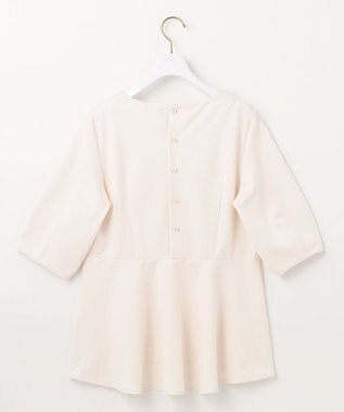 ANY SIS S 【接触冷感/UVカット】サカリバ ペプラム プルオーバー アイボリー