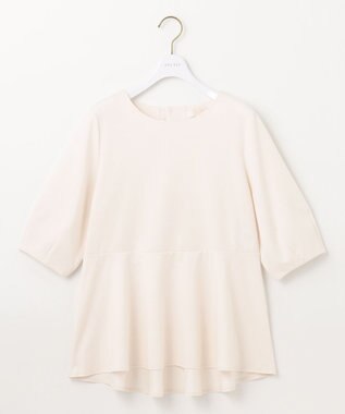 ANY SIS S 【接触冷感/UVカット】サカリバ ペプラム プルオーバー アイボリー