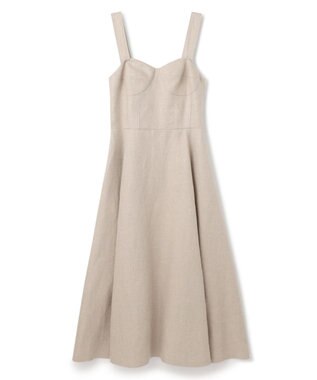 uncrave ヘリンボーン リネン ワンピース（uncrave WHITE） フラックスA