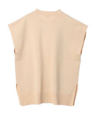 earth music&ecology 金ボタンニットベスト Beige