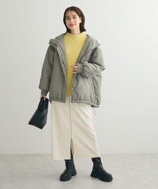 Green Parks あったからくスレ　フロントＺＩＰスカート Ivory