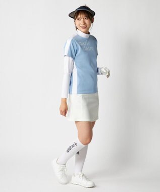 FILA GOLF／marie claire 【Marie claire sports】半袖モックネックシャツインナーセット ブルー