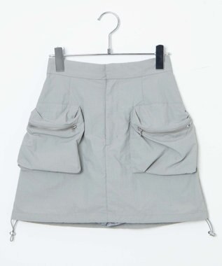 WEGO ナイロンカーゴミニスカパン グレー