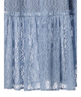 earth music&ecology 総レースワンピース Blue