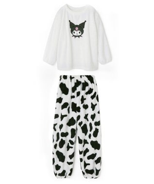San-ai Resort（三愛水着楽園） 【SALE】【UNISEX】温活にもぴったり！クロミペアルームウェアセット 【northerly】【サンリオキャラクターズ×San-ai Resortコラボ】 ホワイト
