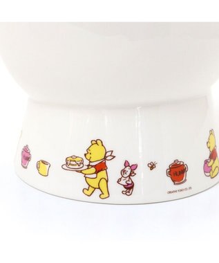 PET PARADISE ディズニー くまのプーさん 高さのある フードボウル 白～オフホワイト