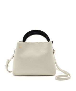 MioFIRANO STONE B001 ハンドバッグ GREEN