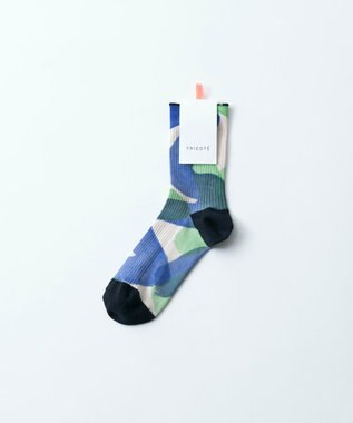 TRICOTE PAINT LINK SOCKS／ペイントリンクソックス 32BLUE