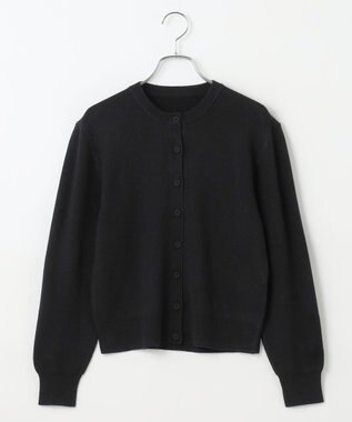 #Newans 【カシミヤ混】コンパクトニットカーディガン ブラック