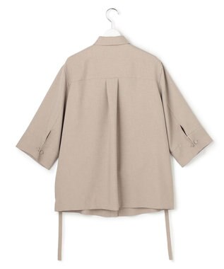ICB 【WEB＆一部店舗限定】SerikaWorsted シャツブラウス ベージュカーキ