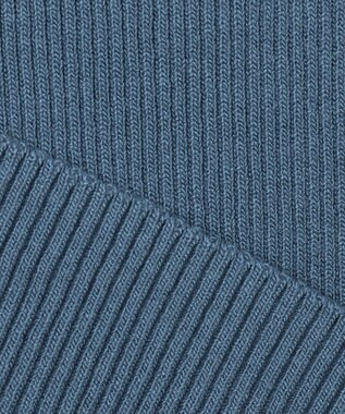 ANY SIS 【洗える】シアーディテール ニット ブルー