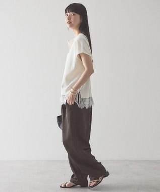 AMERICAN HOLIC 【前後2WAY】裾レースベスト Ivory