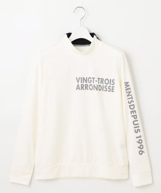 23区GOLF 【WOMEN】【吸水速乾/UVカット】スポーティ モックネックシャツ ホワイト系