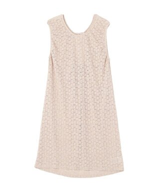 earth music&ecology 【2WAY】レースギャザーワンピース Beige