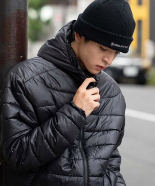 WEGO 【ユニセックス着用ITEM】コンパクトフィットパファーフーディー ブラック