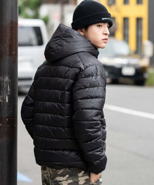 WEGO 【ユニセックス着用ITEM】コンパクトフィットパファーフーディー ブラック