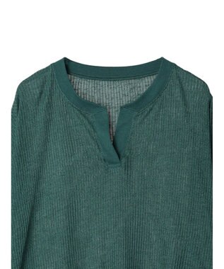 earth music&ecology シアーリブドルマンプルオーバー Green