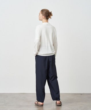 ATON HAND DYE NYLON | オーバーパンツ - UNISEX NAVY