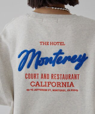 AMERICAN HOLIC サガラ刺繍裏毛プルオーバー Gray Mixture