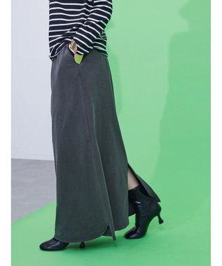 AMERICAN HOLIC ピグメント加工タイトカットスカート Charcoal Gray