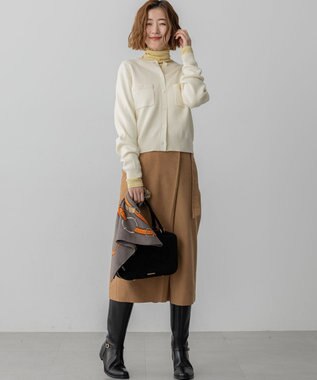 23区 L 【SLOW/一部店舗限定】シアーフライス タートルネック カットソー イエロー系