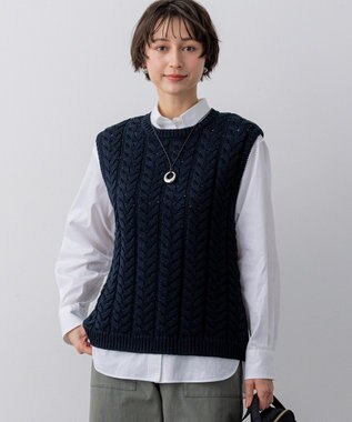 23区 【先行予約】ケーブル ニットベスト